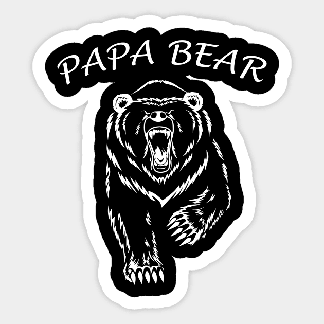 PAPA BEAR Sticker by Vappi